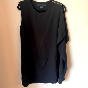French Connection Black Sleevless Tunic Dress